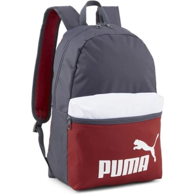 Afbeelding van Puma Phase Backpack Unisex Rugzak, Maat: One Size, Mineral gray/intense red
