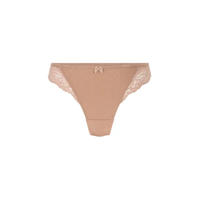 Afbeelding van Hunkemöller Dames Lingerie String Sophie Bruin maat XS
