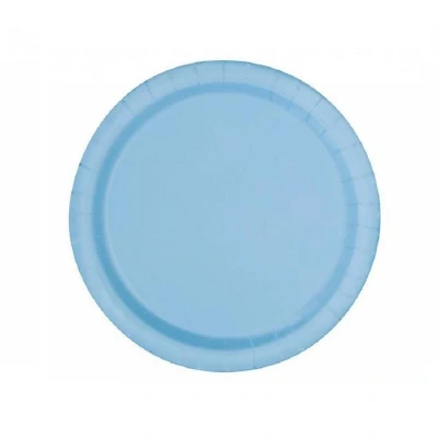 Afbeelding van Borden poederblauw 23cm 16 stuks