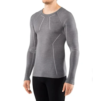 Afbeelding van Falke Wooltech Functional Underwear FOR COLD TO VERY Conditions Hemd, Heren, Maat: Small, Grey heather