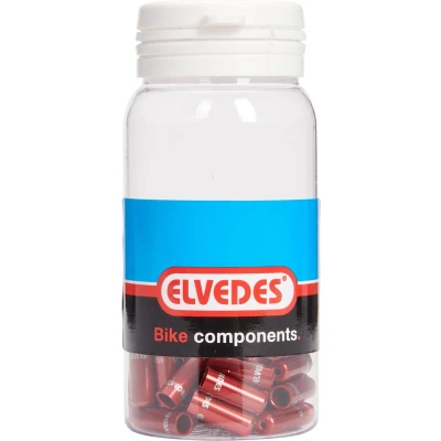 Afbeelding van Elvedes Kabelhoedje 4,2mm seal rood (50x) alum. ELV2012010