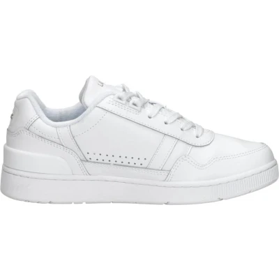 Afbeelding van Lacoste Sneakers laag, Dames, Maat: 36, White/gold Hoogwaardig imitatieleer