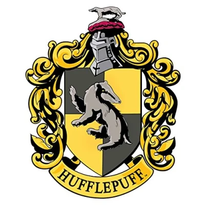 Image de Blason en carton Maison Poufsouffle Poudlard Harry Potter 61X48 CM