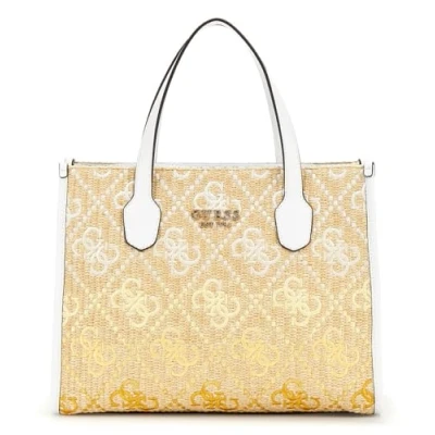 Afbeelding van GUESS Silvana Two Compartment Tote Cornsilk Logo, logo