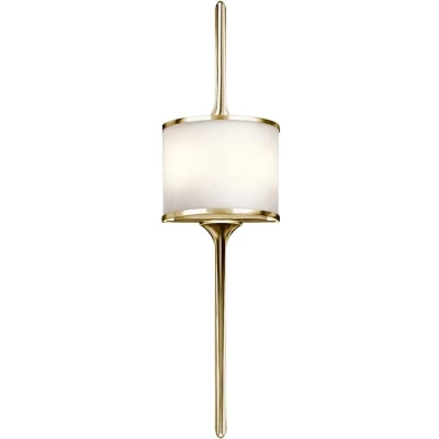 Afbeelding van Kichler LED Wandlamp Mona 3W 3000K 300Lm 830 IP44 Dimbaar Polished Brass