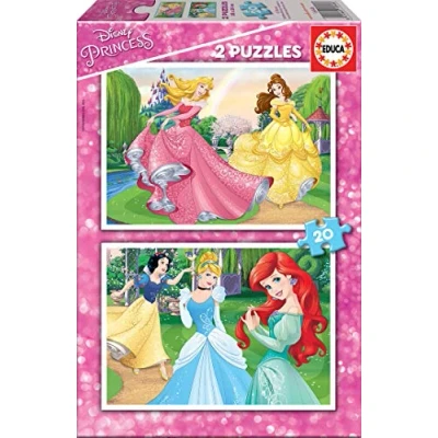 Afbeelding van Educa 16846 Kinderpuzzel 2x20st Disney Prinsessen
