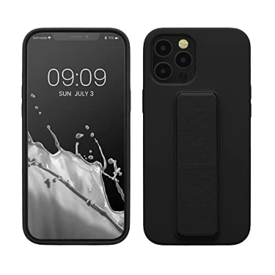 Afbeelding van kwmobile back cover voor smartphone geschikt Apple iPhone 12 Pro Max 1x beschermhoesje van kunststof In zwart