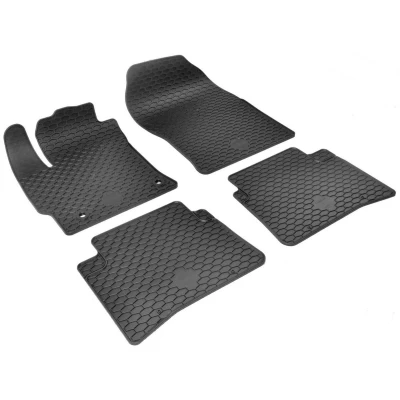Afbeelding van WALSER RubberLine 50880 Vloermatset Rubber voor en achter 4 Zwart