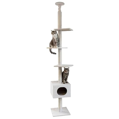 Afbeelding van KERBL FERDI Krabpaal 38 x 240 tot 260 cm Wit Sisal