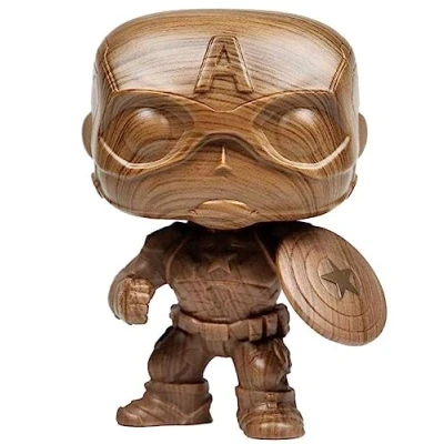 Afbeelding van Funko Pop Marvel: Captain America (Plastic Wood Deco Exclusive)