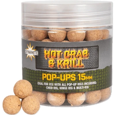 Afbeelding van Dynamite Baits Hot Crab &amp; Krill Pop ups (15mm)
