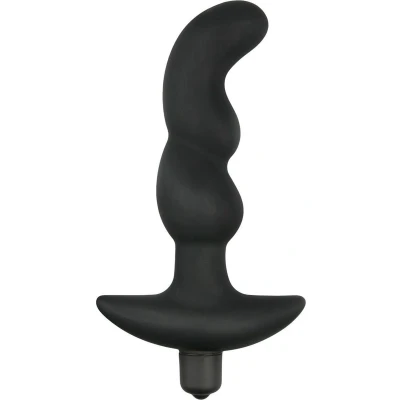 Afbeelding van Zwarte Siliconen Prostaat Vibrator