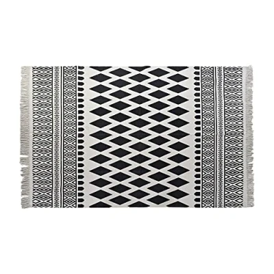 Afbeelding van Tapijt DKD Home Decor Zwart Wit (120 x 180 0,7 cm)