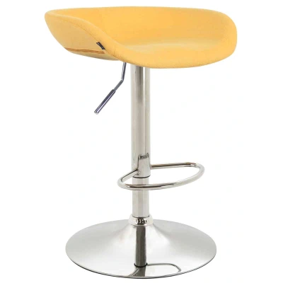 Afbeelding van Barkruk Namsos Vilt Chrome frame Geel