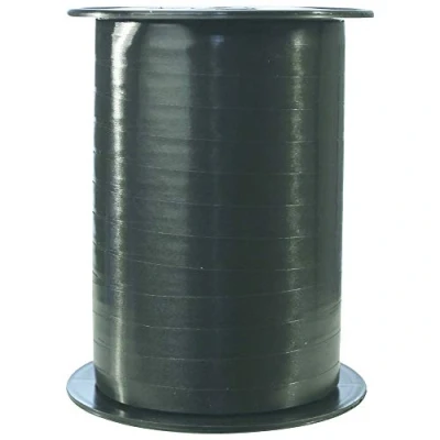 Afbeelding van Clairefontaine 601729C een spoel glad bolduc lint 500 m x 0,7 cm zwart decoratief cadeau lint, doe het zelf, geschenkverpakking