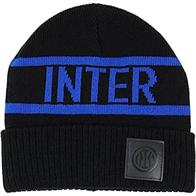 Afbeelding van Inter, Unisex Volwassen Hoed Zwart S XL, zwart.