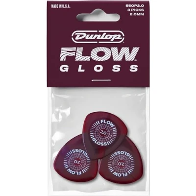 Afbeelding van Dunlop 550P200 Flow Gloss Pick 2,00 mm Plectrum set