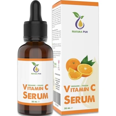 Image de vitamine C Sérum avec de l&#039;acide hyaluronique 50ml, végan haute dose 20%