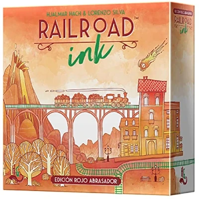 Afbeelding van Asmodee Railroad Ink: Brandende rode editie Nederlands