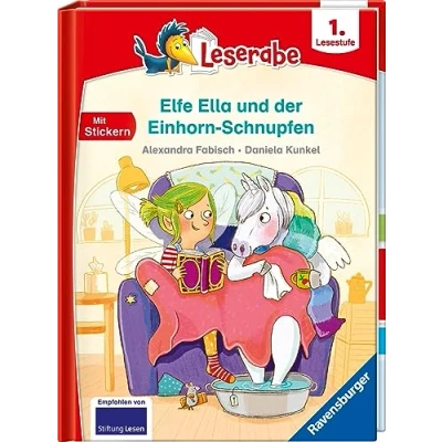 Afbeelding van Elfe Ella und der Einhorn Schnupfen Leserabe ab 1. Klasse Erstlesebuch für Kinder 6 Jahren