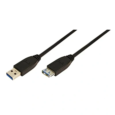 Afbeelding van LogiLink USB kabel 3.2 Gen1 (USB 3.0 / 3.1 Gen1) A stekker, bus 2.00 m Zwart CU0042