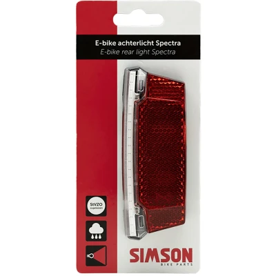 Afbeelding van Simson Achterlicht Spectra bagagedrager E bike 6 48V