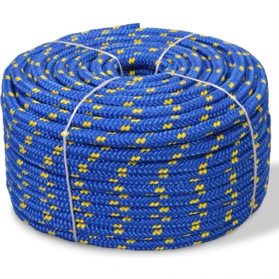 Afbeelding van Boot touw 14 mm 250 m polypropyleen blauw
