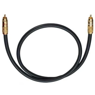 Afbeelding van Cinch Audio Aansluitkabel [1x stekker 1x stekker] 1.00 m Antraciet Vergulde steekcontacten Oehlbach NF 214 SUB