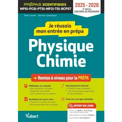 Afbeelding van JE REUSSIS MON ENTREE EN PREPA SCIENTIFIQUE PHYSIQUE CHIMIE