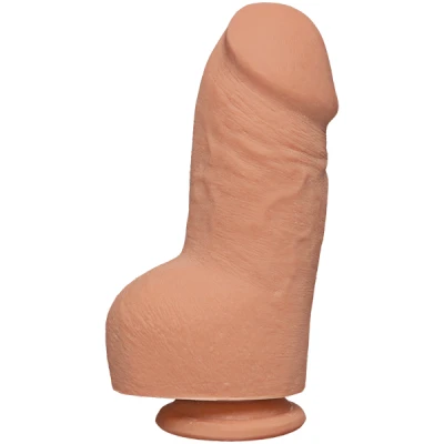 Afbeelding van Dildo The Fat D Ultraskyn met ballen 20 cm Huidkleur