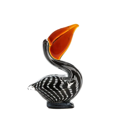 Afbeelding van Light &amp; Living Ornament PELICAN 13x7x19cm Zwart
