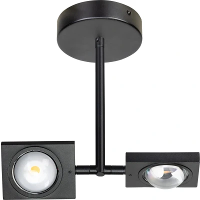 Afbeelding van ETH Jake Spot 2x Led met lens 3 step dimming 2700k 10w zwart 782L
