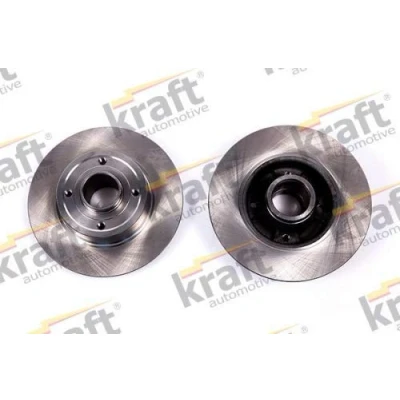 Afbeelding van KRAFT Remschijf RENAULT: Clio 3, III Grandtour, MEGANE 2 Coupe Cabriolet 240, 240,0mm 8,0mm 4 volledig 6055110 7701207823 Remschijven