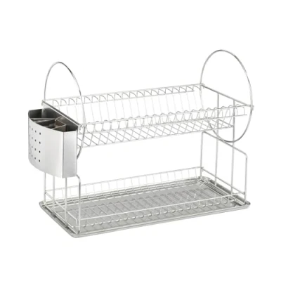 Afbeelding van Wenko Afdruiprek Exclusive Duo 33 X 49 Cm Rvs Chroom 3 delig