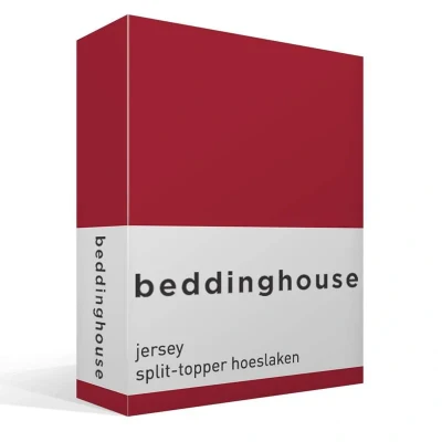 Afbeelding van Beddinghouse Jersey Splittopper Hoeslaken Rood