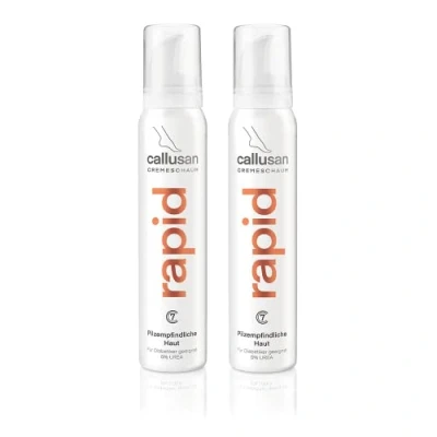 Afbeelding van Callusan Rapid Cremeschuim 125ml schimmelgevoelige huid 5% ureum vrij van geur en kleurstoffen geschikt voor diabetici