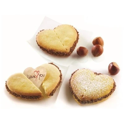Afbeelding van Silikomart For You Heart Shaped Cutter + 80 Baking Sheets