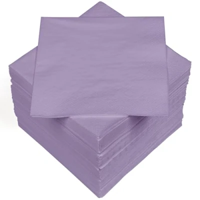 Afbeelding van HEKU 30241 06 servetten, 33 x cm, 100 stuks, 3 laags, lila