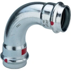 Afbeelding van Viega Prestabo bocht 15 mm 90 gr staal