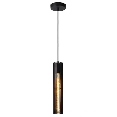 Afbeelding van Lucide LIONEL Hanglamp 1xE27 Zwart
