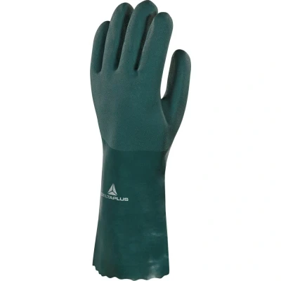 Afbeelding van Delta Plus pvc handschoen PVCGRIP35 35cm groen mt 9
