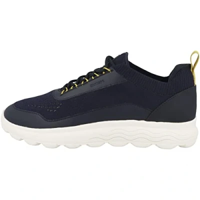 Afbeelding van Geox U Spherica Sneakers laag, Heren, Maat: 43, Navy Textiel/ synthetisch