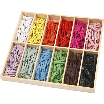 Afbeelding van Creotime Mini wasknijpers Assortiment, l: 25 mm, kleuren assorti, 288 assorti