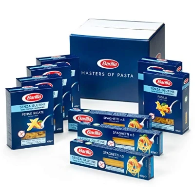 Image de Barilla Mélange de 3 Types Pâtes Maïs/Riz sans Gluten Assortiment 9 Paquets x 400 g