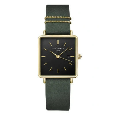 Afbeelding van Rosefield BOXY Horloge, Dames, Maat: One Size, Forest green
