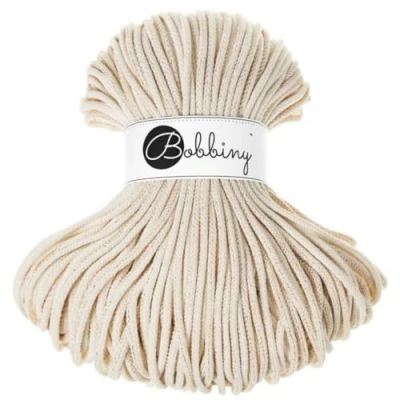 Afbeelding van Bobbiny Macramétouw, gevlochten, premium kwaliteit, 5 mm (Golden Natural), 100 m
