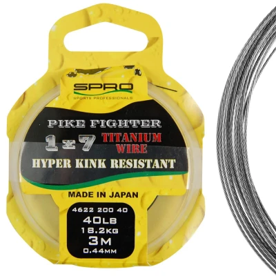 Afbeelding van Spro Pike Fighter Titanium Wire 1x7 30 lbs Roofvis onderlijn materiaal