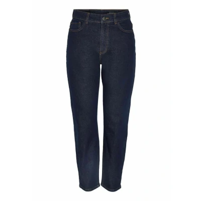 Afbeelding van Noisy May MONI HIGH Waist Straight leg jeans, Dames, Maat: 29x32, Dark blue denim