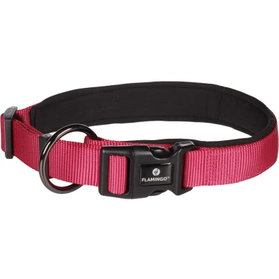 Afbeelding van Flamingo Abbi Halsband Honden Kersenrood L 50 55cm 25mm 1st 190618