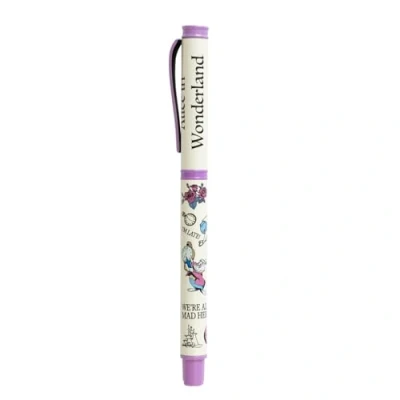Afbeelding van Grupo Erik Disney balpen, Alice in Wonderland, medium punt, zwarte inkt, metalen pen, cadeau idee